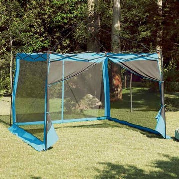vidaXL Binnentent 6-persoons Blauw taft, Verzenden, Nieuw