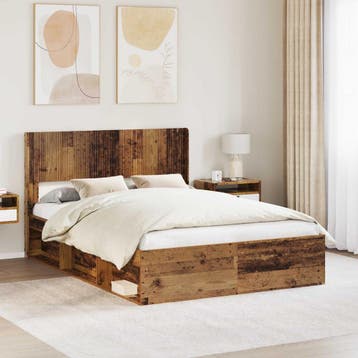 vidaXL Hoofdbord Oud hout PB, Verzenden, Nieuw
