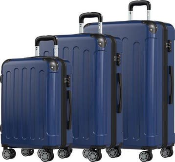 2dekans | TRVLMORE Kofferset - 3 Delig - 45L Handbagage +, Handtassen en Accessoires, Ophalen of Verzenden, Nieuw