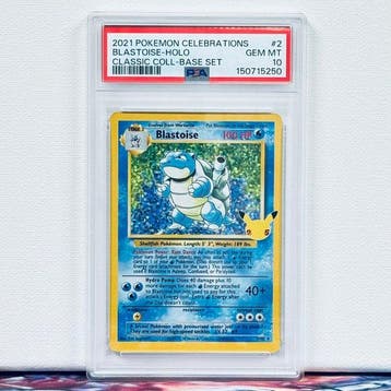 Pokémon Graded card - BLASTOISE-HOLO #2 - Pokémon - PSA 10, Hobby en Vrije tijd, Verzamelkaartspellen | Pokémon, Nieuw