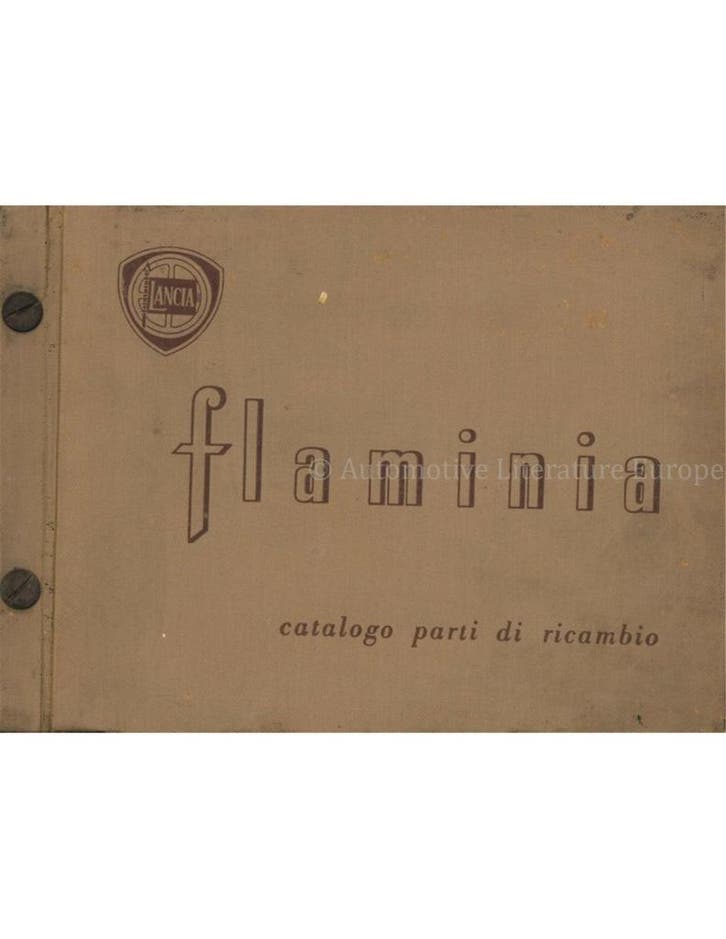 1959 LANCIA FLAMINIA ONDERDELENHANDBOEK, Autos : Divers, Modes d'emploi & Notices d'utilisation, Enlèvement ou Envoi