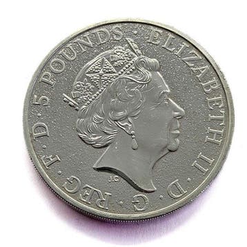Verenigd Koninkrijk. 5 Pounds 2017 - Red Dragon of Wales