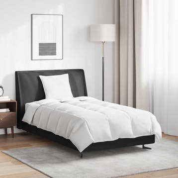 vidaXL Winter Duvet met kussen 2 st Wit Donsveer, Verzenden