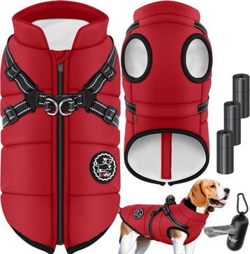 Hondenjas - Hondentrui - Winter - XL - Rood - LOVPET®, Dieren en Toebehoren, Verzenden, Nieuw