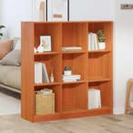 vidaXL Boekenkast Wasbruin 104 x 33 x 110 cm Massief, Huis en Inrichting, Kasten | Boekenkasten, Verzenden, Nieuw