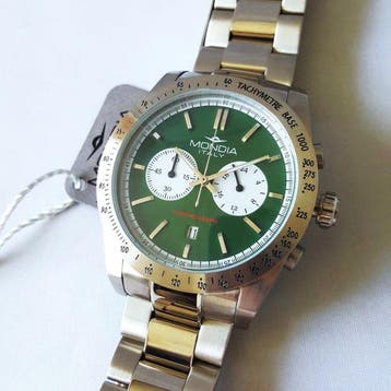 Mondia - Chronograph - Multifunction - Tachymeter - Steel -, Nieuw