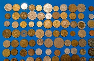 Wereld. Collezione di 260 monete Mondo tutte diverse e