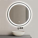 Badkamerspiegel Fenomé Rond New York LED Verlichting SALE !!, Verzenden, 75 cm of meer, Overige typen, Nieuw