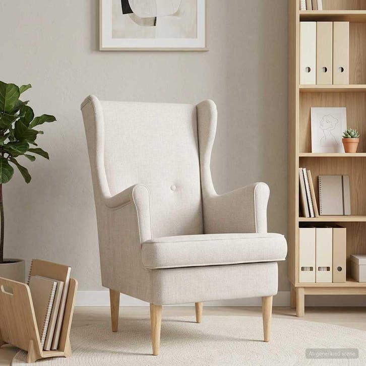 vidaXL Fauteuil Crèmekleurig ARES, Maison & Meubles, Fauteuils, Envoi