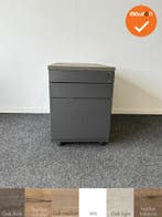 Ladeblok - 57x42x76cm - Antraciet - 3 lades - metalen front, Werkplek, Ophalen of Verzenden, Gebruikt, Kast