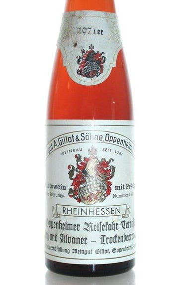 1971 Oppenheimer Reisekahr Terrasse Riesling + Silvaner, Verzamelen, Nieuw