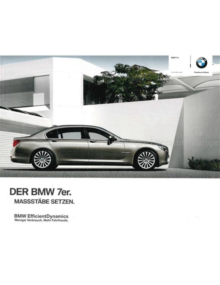 2011 BMW 7 SERIE BROCHURE DUITS, Boeken, Auto's | Folders en Tijdschriften