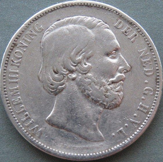 Nederland. Willem III. 2 1/2 Gulden 1867 (Zonder, Timbres & Monnaies, Monnaies | Pays-Bas