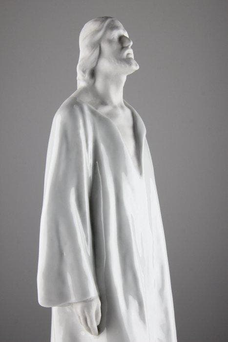Herend - Beeldje - 47cm - Christ in Contemplation -, Antiquités & Art, Art | Art non-occidental