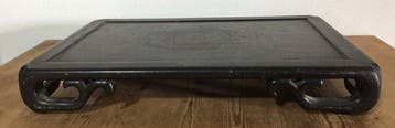 Vintage Japanese Carved Wood Bonsai Stand - Flower Vessel