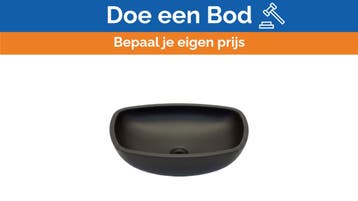 Bieden: Glass Design Square Surface Mount Bathroom Sink New, Ophalen of Verzenden, Nieuw