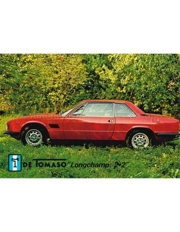 DE TOMASO LONGCHAMP 2+2 ANSICHTKAART, Nieuw
