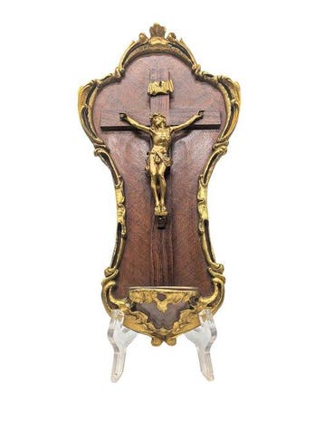 Antiek Crucifix - Verguld brons - 1850-1900 - Kruisbeeld van
