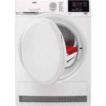 AEG T6db82gp - Condensdroger - 8 kg - Vochtigheidssensor -, Ophalen of Verzenden, Nieuw