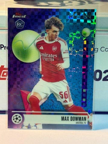 Topps Topps Finest Max Dowman RC Blue Refractor /150 Arsenal, Nieuw