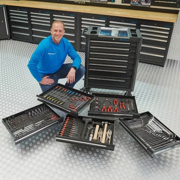 Datona Gereedschapswagen L + Mach V - Datona - Zwart, Ophalen of Verzenden, Nieuw