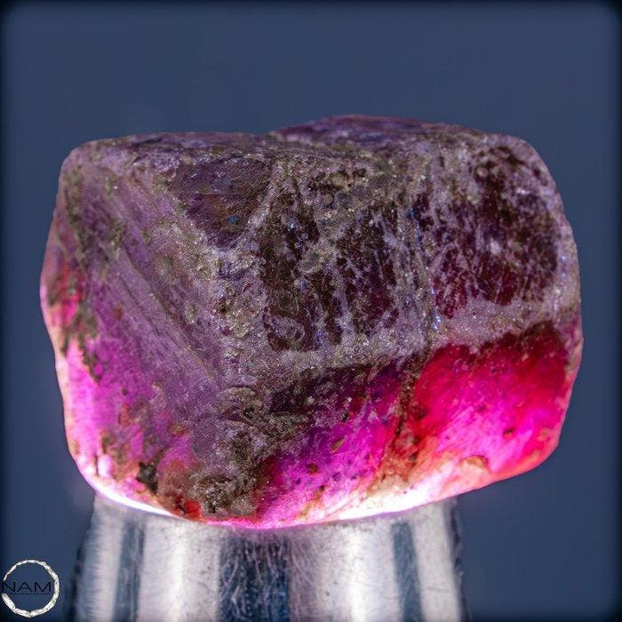 Natuurlijke zeldzame Padparadscha-saffier – Ruw kristal met, Collections, Minéraux & Fossiles