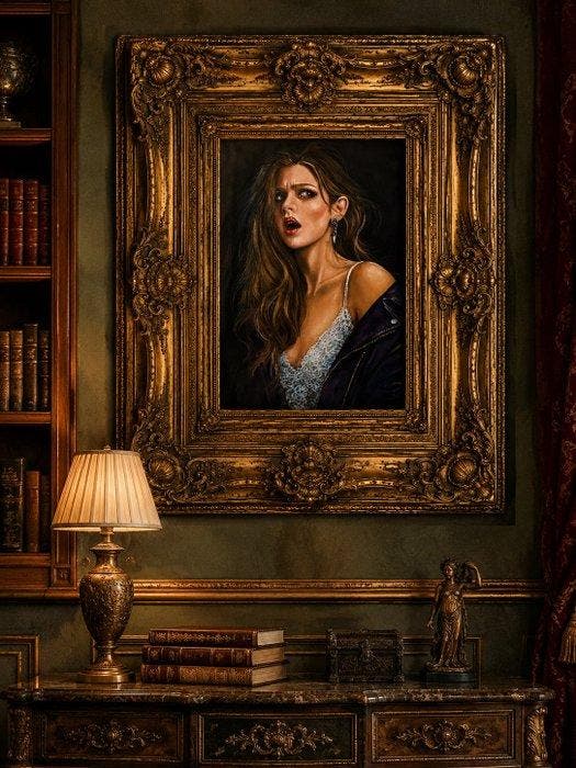 Nush Menna - Regina di spade, Antiquités & Art, Art | Peinture | Moderne