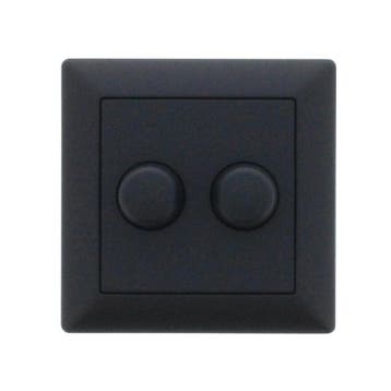 Plaque De Capot En Plastique Noir Pour Dimmer Duo GIRA, Bricolage & Construction, Verzenden