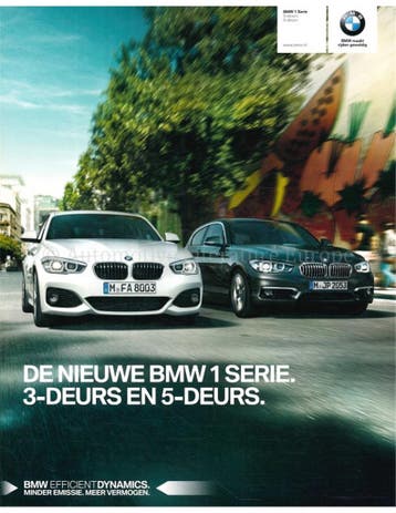 2015 BMW 1 SERIE BROCHURE NEDERLANDS