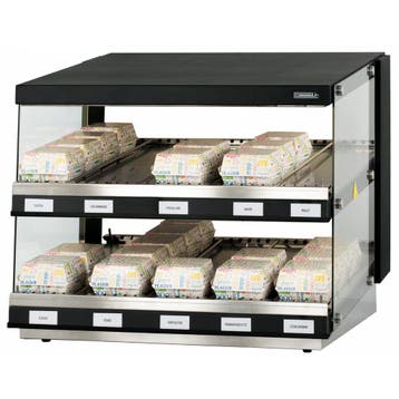 Burger warmhoudvitrine | 1.16kW | UV lamp |, Verzenden