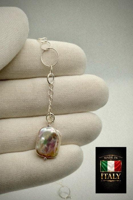 Auteurjuweel - Perla - Zilver 925 - Certificaat -, Collections, Minéraux & Fossiles