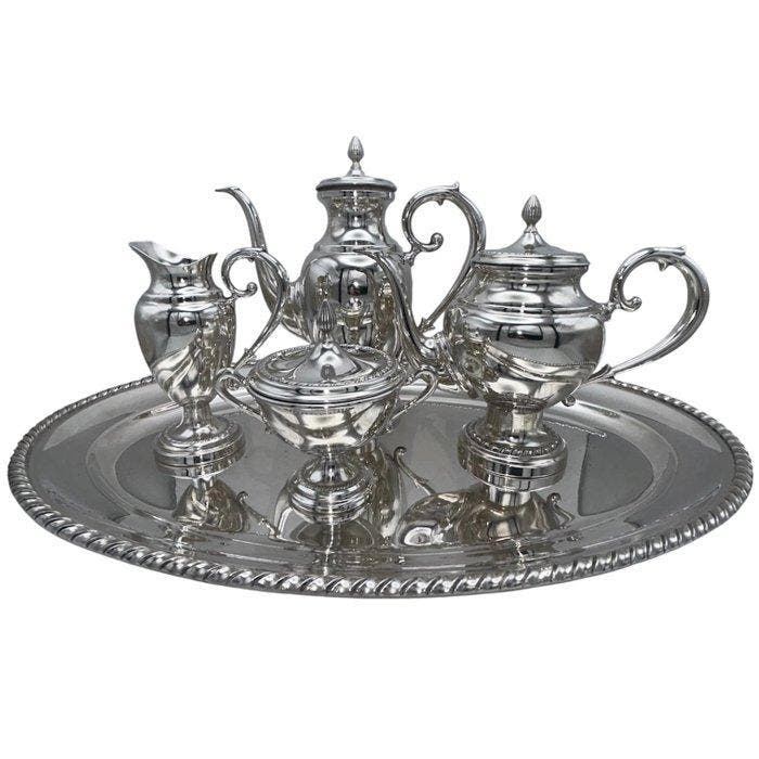 Manifattura italiana - Koffie- en theeservies (5) - Torchon, Antiek en Kunst, Antiek | Meubels | Tafels