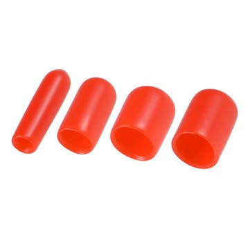Set van 50 flexibele beschermhoezen (rond, 5,5 mm, rood), Verzenden, Nieuw