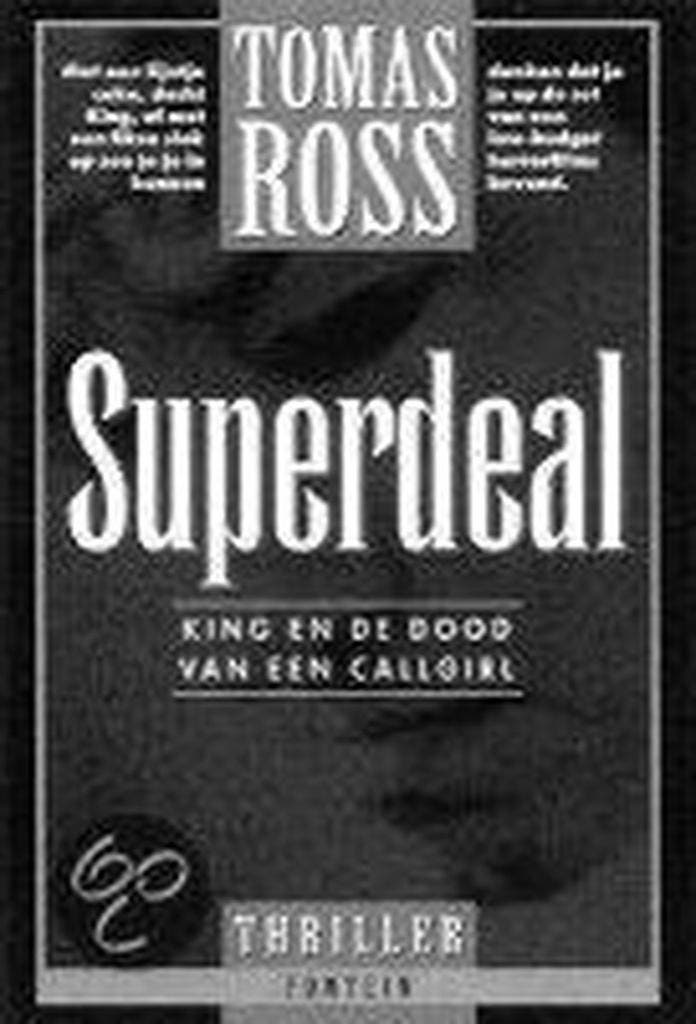 Superdeal 9789026114861 Tomas Ross, Boeken, Thrillers, Gelezen, Verzenden