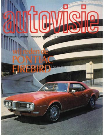 1968 AUTOVISIE MAGAZINE 29 NEDERLANDS, Ophalen of Verzenden