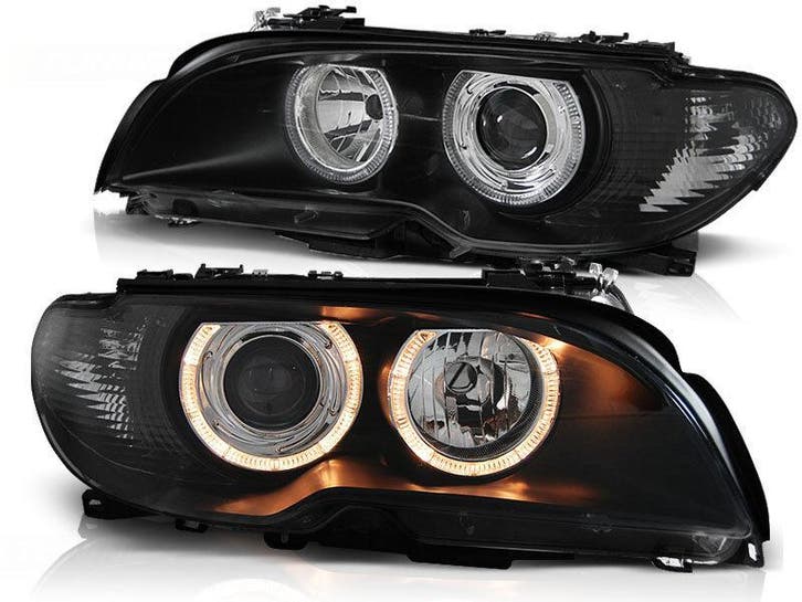 Angel Eyes Koplampen Set Halogeen BMW E46 Coupe/Cab B6009, Auto-onderdelen, Verlichting, Nieuw, BMW