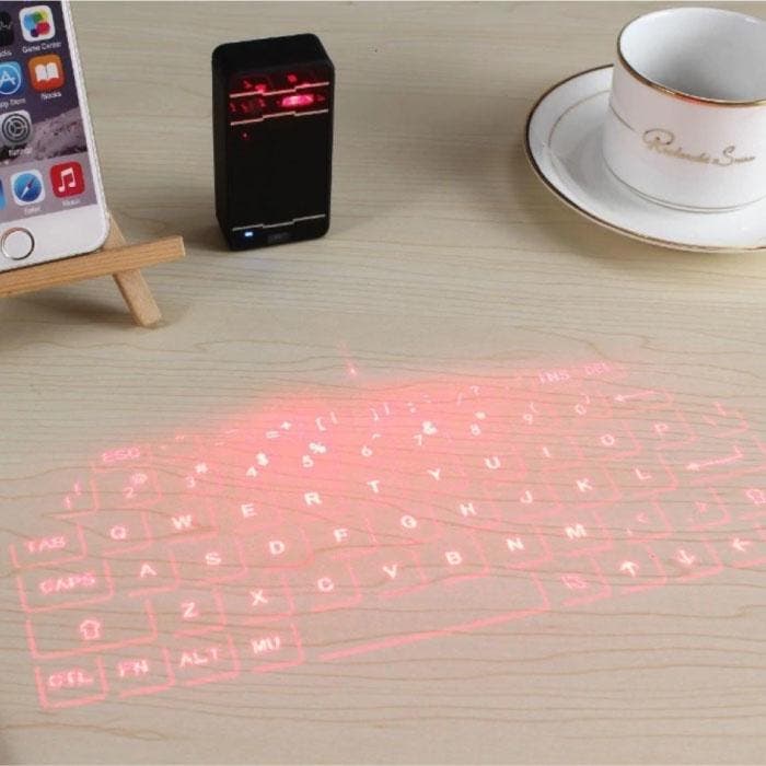 Draadloos Mini Laser Toetsenbord - Pocket Draagbaar Virtueel, Informatique & Logiciels, Claviers, Envoi