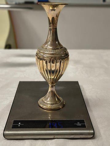 Vase - Argent 800 - Vase en argent, Antiquités & Art, Antiquités | Argent & Or