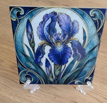 Galerie Teejo - TEEJO - ART TILES – ART NOUVEAU - FLOWER -