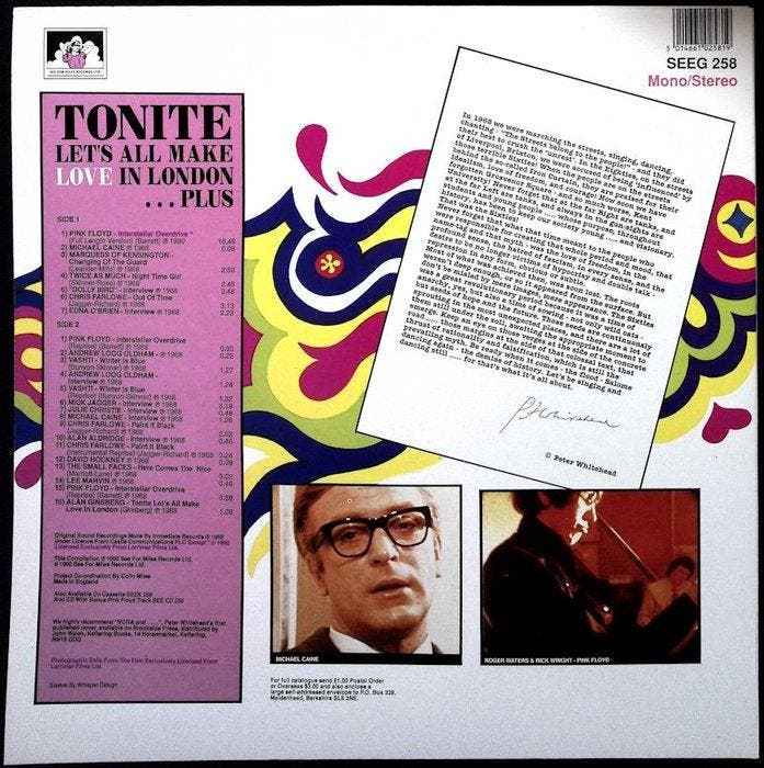 Soundtrack incl. Pink Floyd. (Live recorded 1967) - Diverse, Cd's en Dvd's, Vinyl Singles
