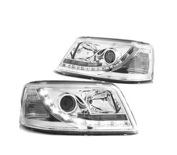 Phares Pour Volkswagen Vw T5 04.2003 08.09 Tru Drl Chromé, Verzenden