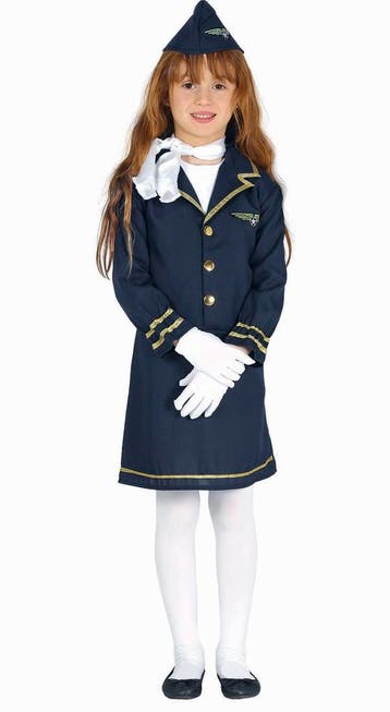Stewardess Kostuum Kind, Verzenden, Nieuw