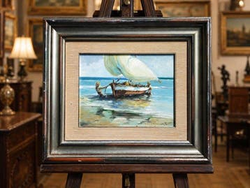 Colomer Talamantes (XX) - Pêcheurs sur la côte, Antiek en Kunst