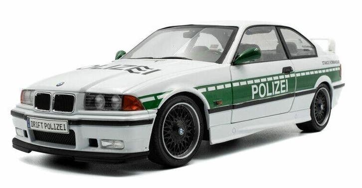 BMW M3 (E36) Solido Works Drift Polizei schaal 1:18 B9649, Hobby & Loisirs créatifs, Voitures miniatures | 1:18