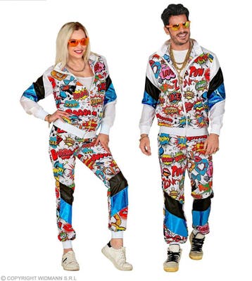 Neon 80S Trainingspak Fout Pop Art, Verzenden, Nieuw