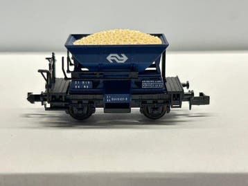 Ibertren N - Modeltrein goederenwagon (4) - Vier blauwe, Nieuw