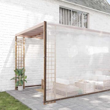 vidaXL Doorzichtig zeildoek met zeilringen 12x12 m, Doe-het-zelf en Bouw, Verzenden, Nieuw