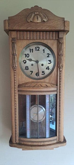 Régulateur - bois de chêne - 1920-1930 - Horloge murale Art