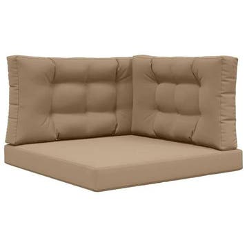 Buiten bankkussen Taupe 80x80cm - NU 46% goedkoper! Kwali..., Verzenden