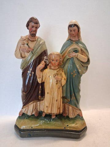 Beeld, Heilige Familie - 32 cm - Gips